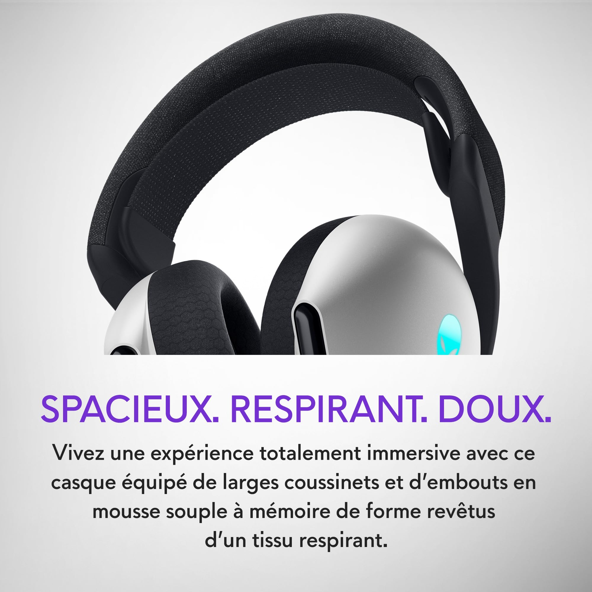 Alienware AW720H - Casque Gaming sans fil Bimode (Lunar Light)