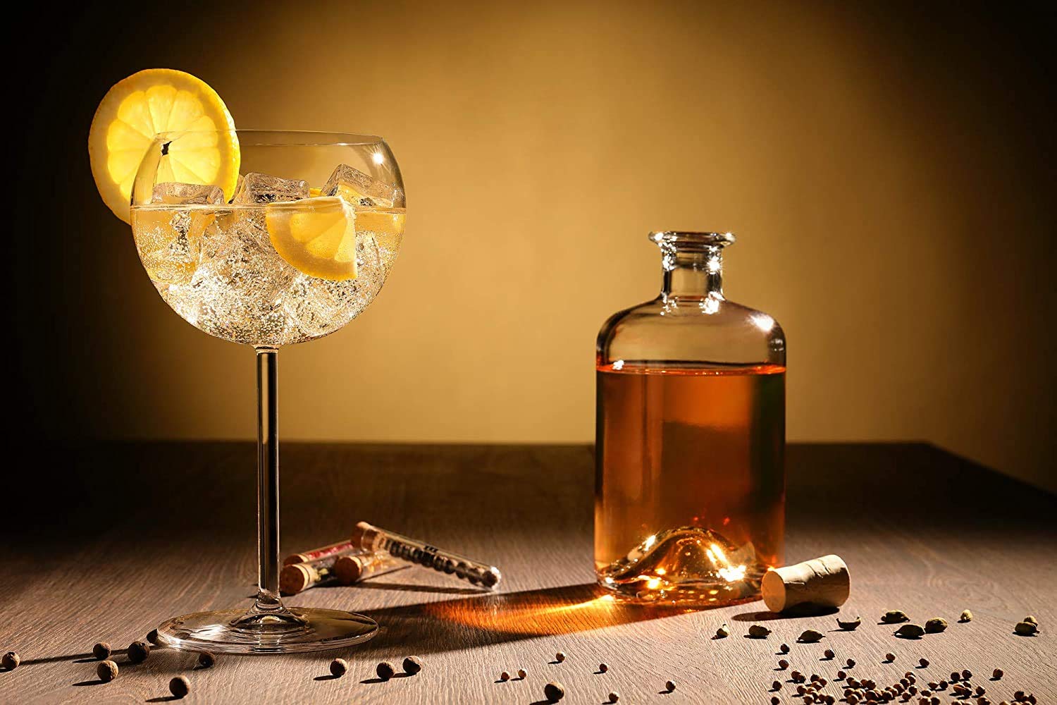 Private-Gin selbermachen - Gin Baukasten - All inclusive Set - Geschenk für Männer - Gewürze und Basis (1 x 450ml)
