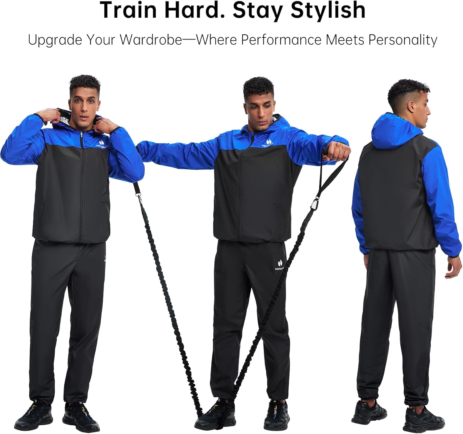 HOTSUIT Sauna Suit for Men Weight Loss Sweat Suits Gym Workout Exercise Sauna Jacket Pant Full Body - Image 3