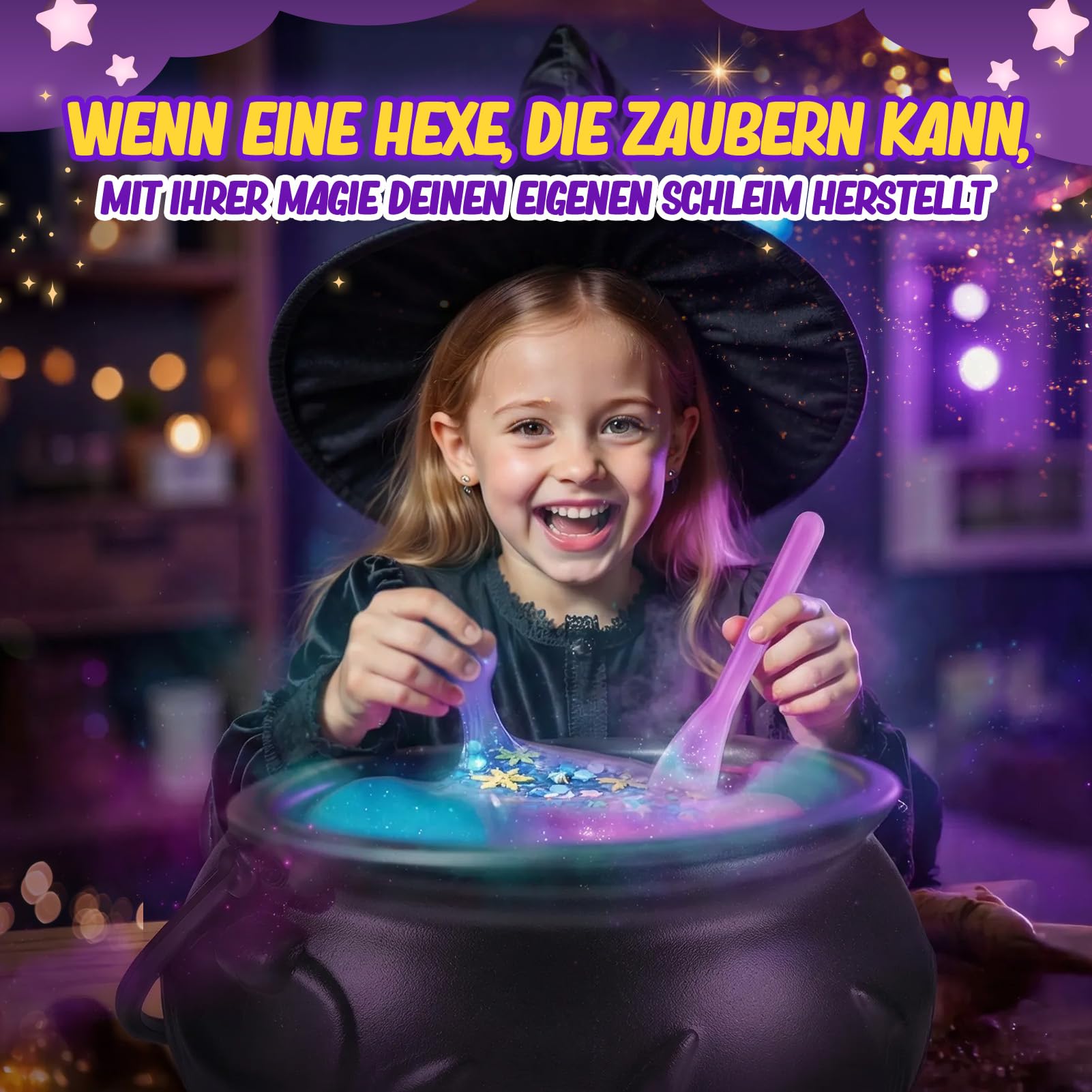 Hapikids Schleim Kinder Teenager Mädchen Geschenke 6 7 8 9 10 11 12 Jahre, Schleim Selber Machen Set Mädchen 6-12 Jahre Geschenkideen Galaxy Slime Set Geburtstagsgeschenk für Mädchens Slime Fluffy