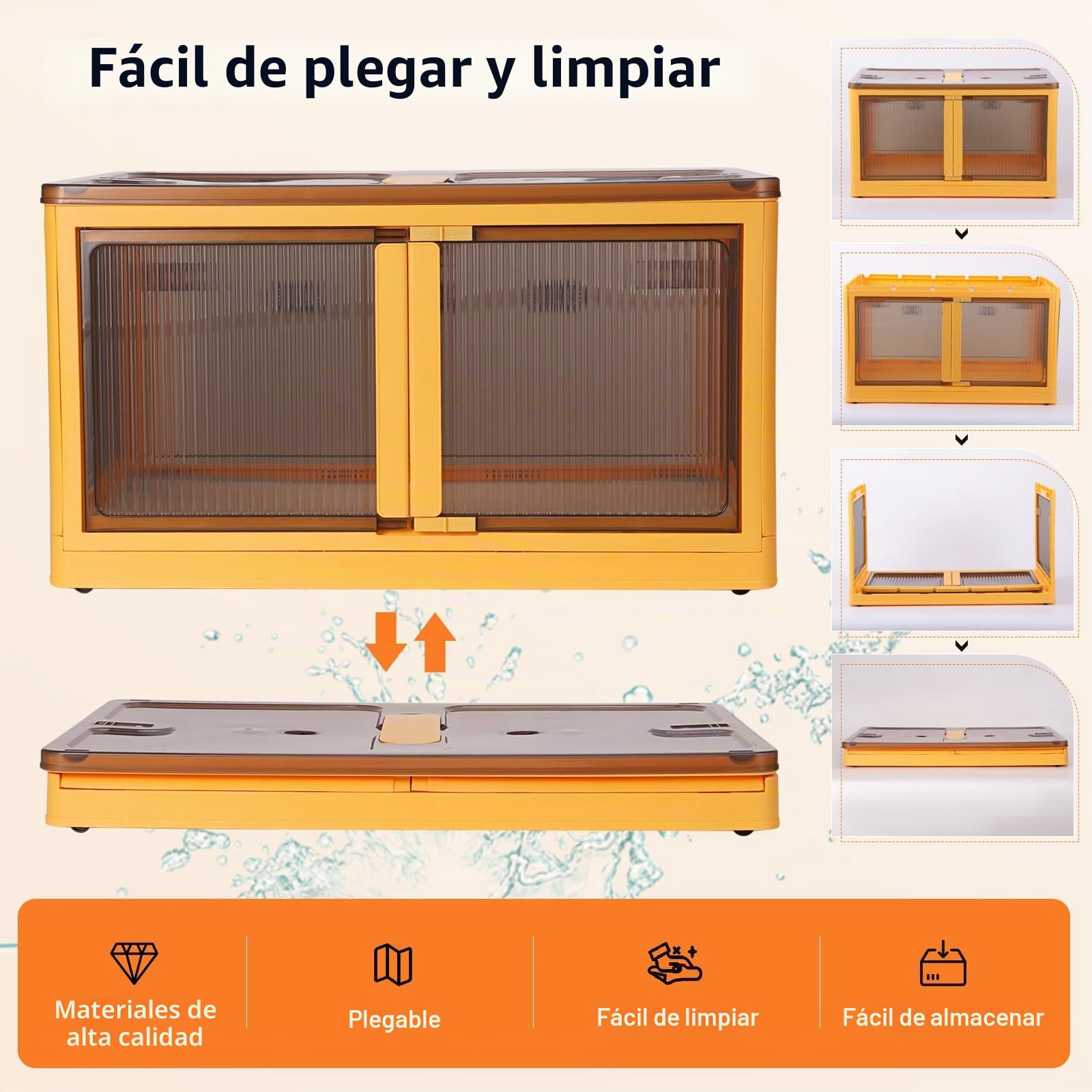 Calentadores Para Gllineros, Criadora De Pollitos, Caja Plegable Con 4 Lámpara De Calor De 50w, Comedero Y Bebedero Automático, Jaula De Cría Para Gatos Y Perros Domésticos (XL)