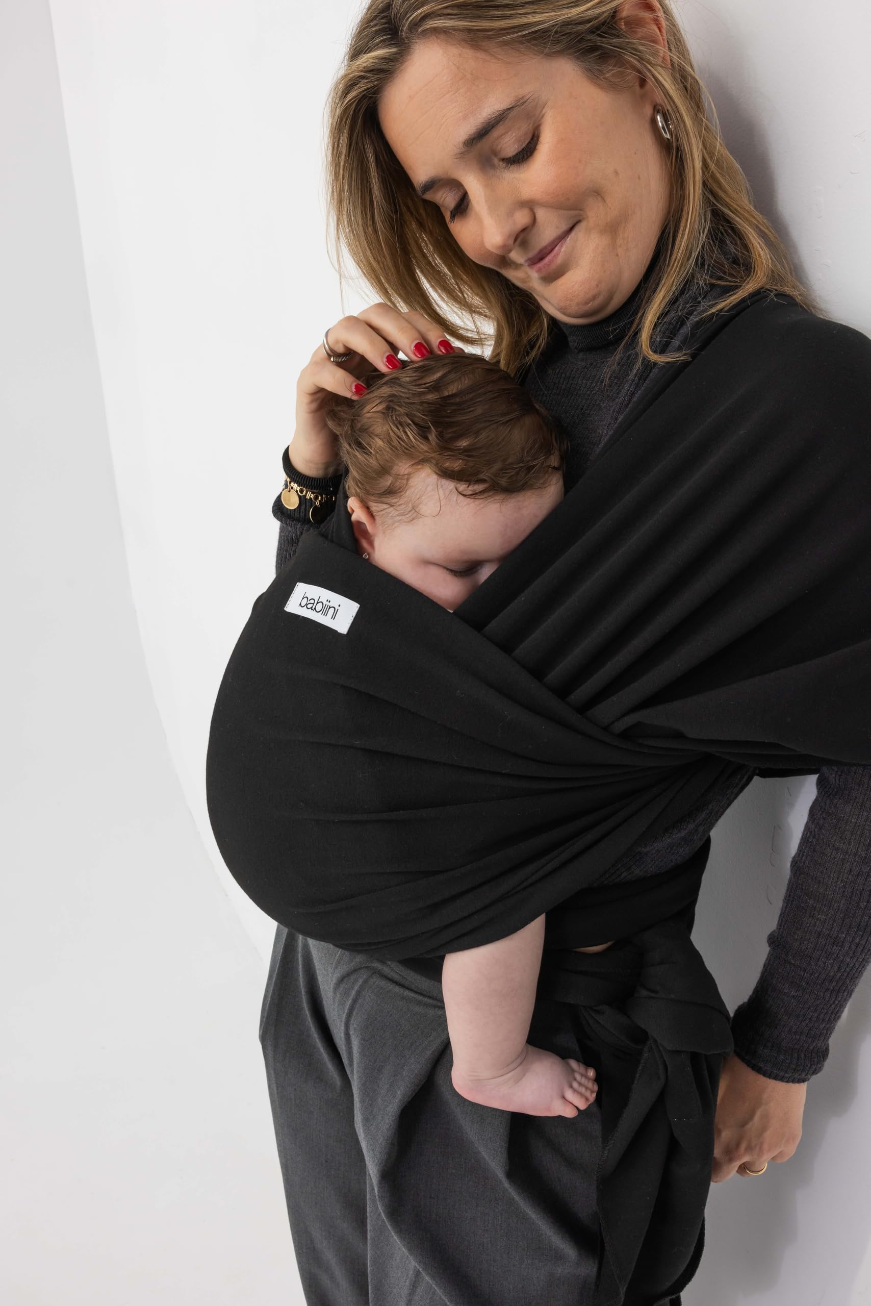 Fular Portabebés Recién Nacidos, Ajustable y Elástico, Ergonómico y Transpirable, Ideal para Porteo de Bebés de 3.2kg - 12kg – Fácil de usar, Manos Libres y Lavable a Máquina