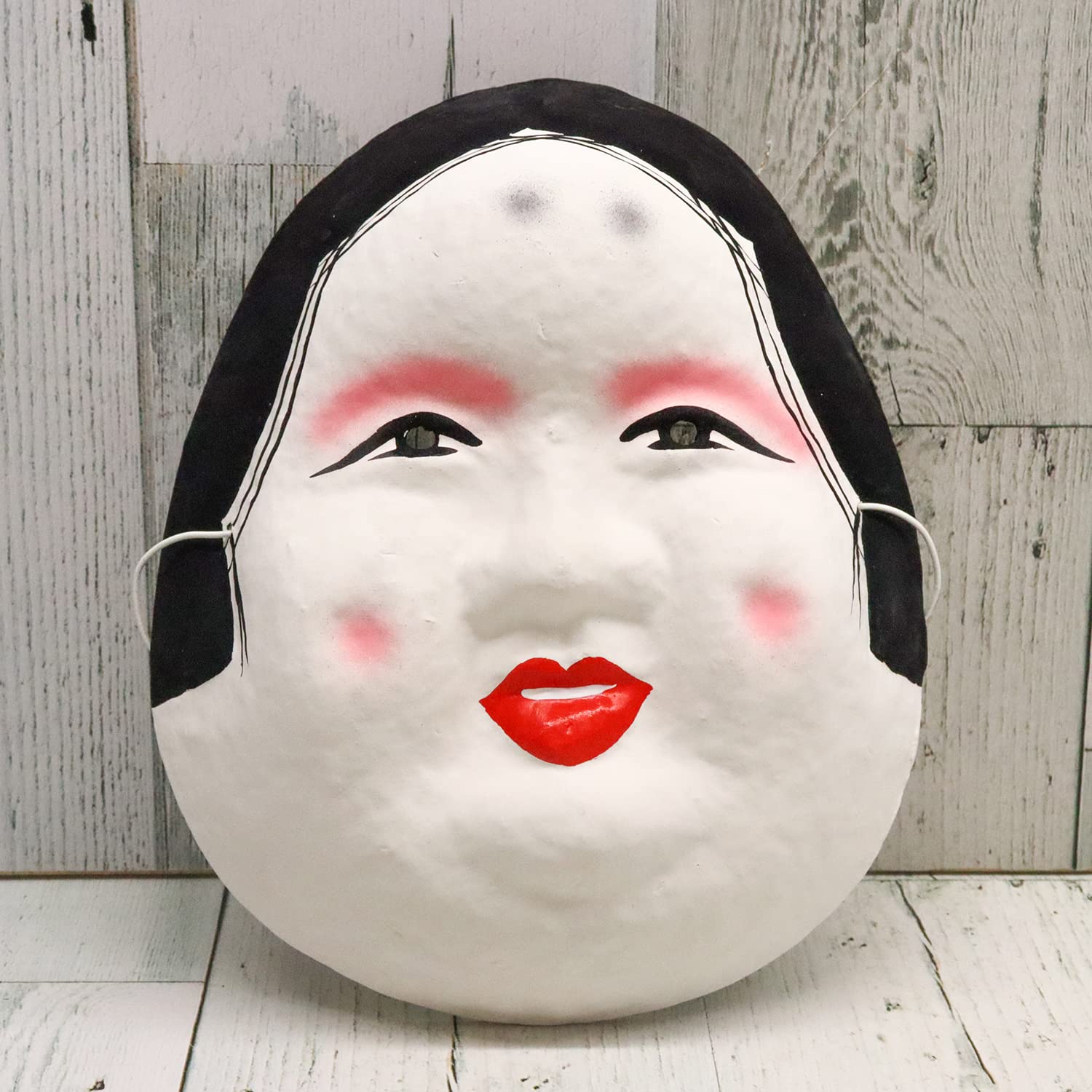 Amazon.co.jp: 日本製 お面 おかめ（おたふく）張子 和紙 伝統工芸品