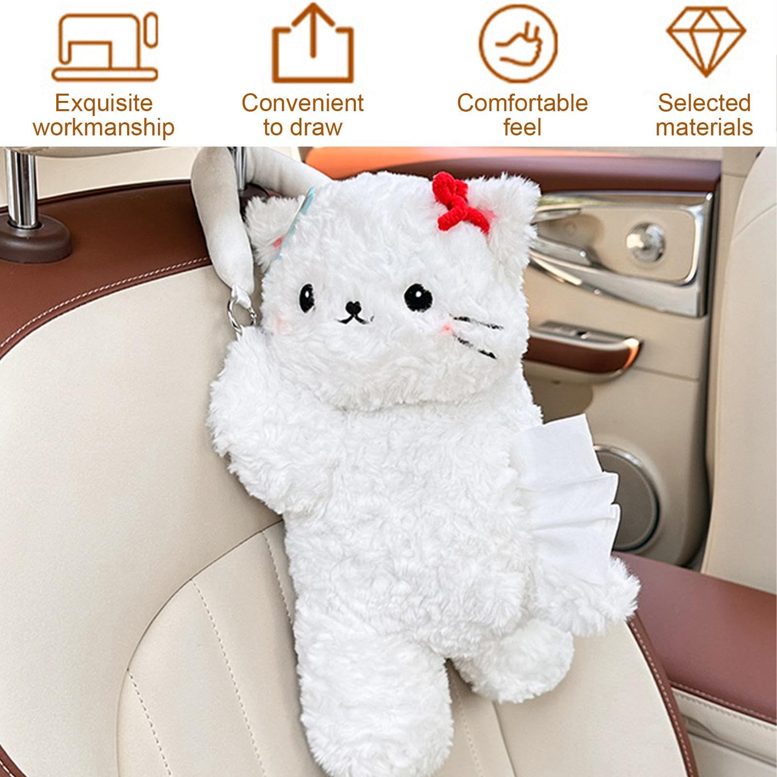 ハローキティ　ティッシュケース Amazon｜ハローキティ ティッシュボックスバッグ、車のティッシュ