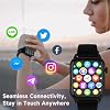 Smart Watch para Hombre, 120 Modos Deportivos con Pantalla HD de 1.83", Alexa Integrada, Monitor de Ritmo Cardíaco/Sueño, Resistente al Agua IP67, Llamadas por Bluetooth y Control de Música, Reloj Fitness para iPhone/Android (Negro) 7