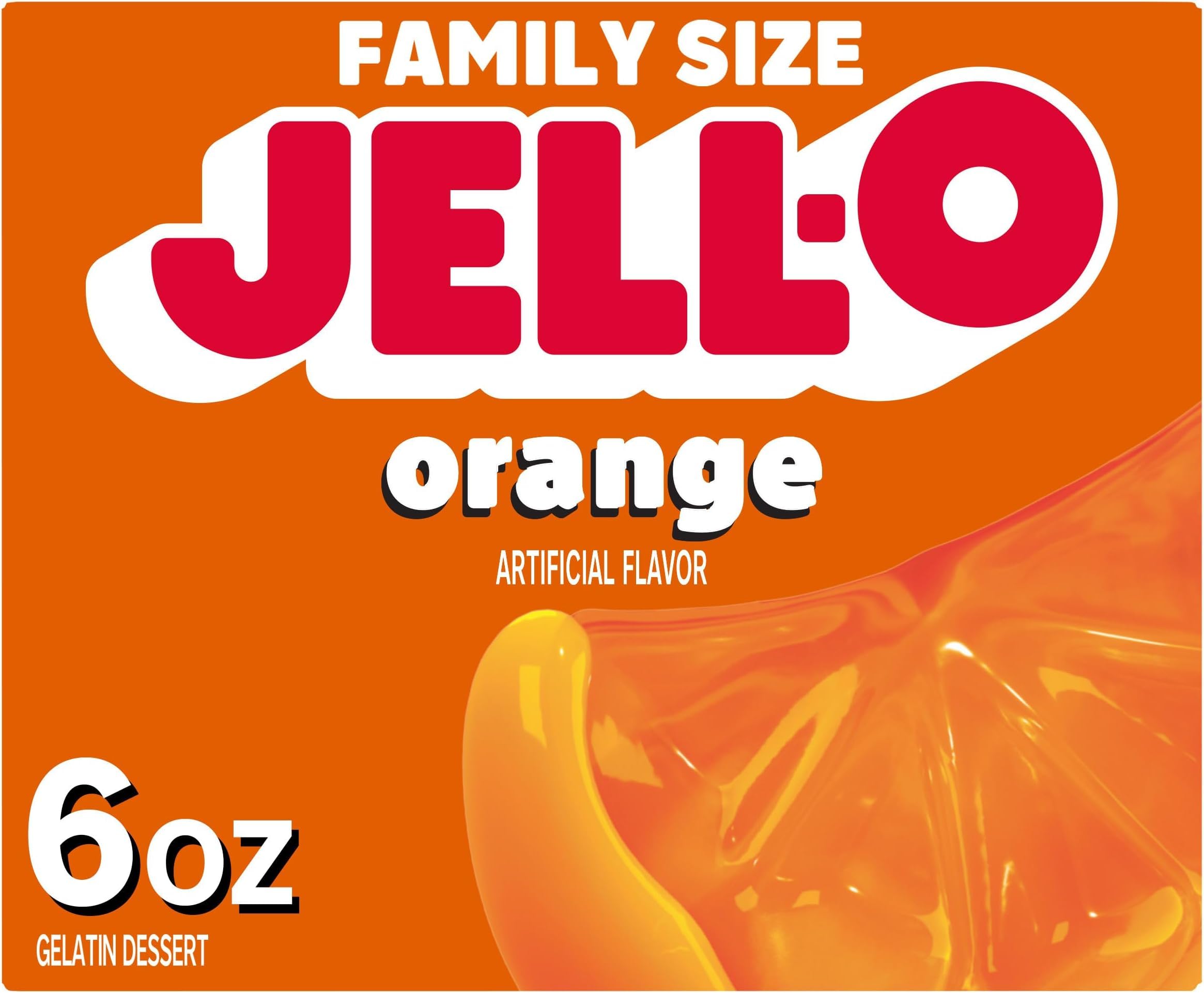 Jell-O Orange / 6 Ounce (Pack of 5) / 1 Gelatin