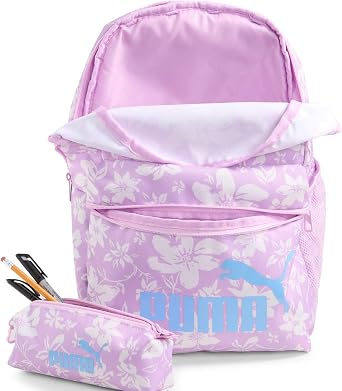 PUMA PUMA PHASE AOP Backpack Set Unisex Yetişkin Sırt Çantası Mauve Glow-Frosted Ivory-AOP Tek Beden