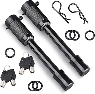 Kohree 5/8 Inch Trailer Hitch Pin Lock Set with Keys - Anti-Theft, Anti-Rattle for Class III/IV 2" & 2.5" Receivers