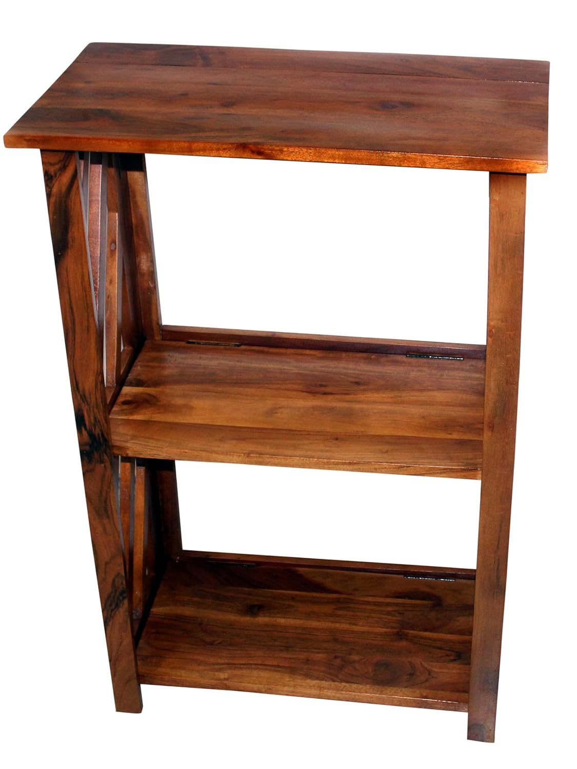 space talk wooden foldable kitchen rack shelf fruit and vegetable