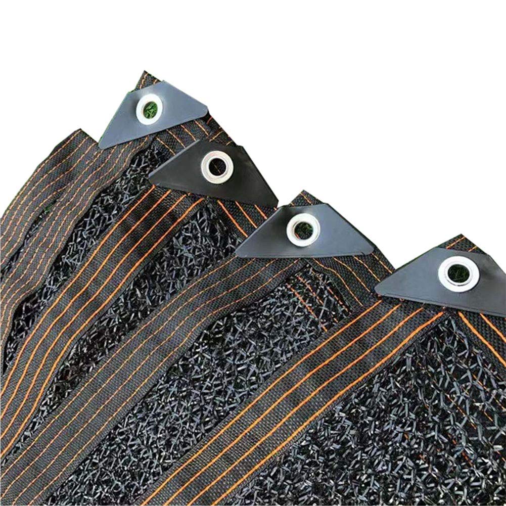 Filet d'ombrage pour plantes succulentes et voile de jardin noir 2x2m