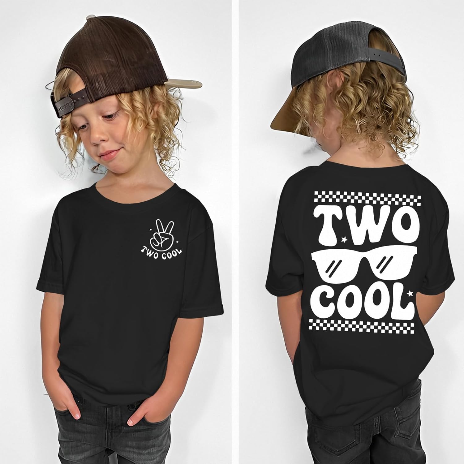 Two Cool Birthday Shirt 2nd Birthday Boy Tshirt 2 Year Old Toddler Boy Second Bday Party Outfits Short Sleeve Top - Image 4