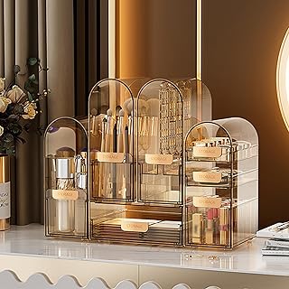 Organizador de maquillaje de encimera con caj...