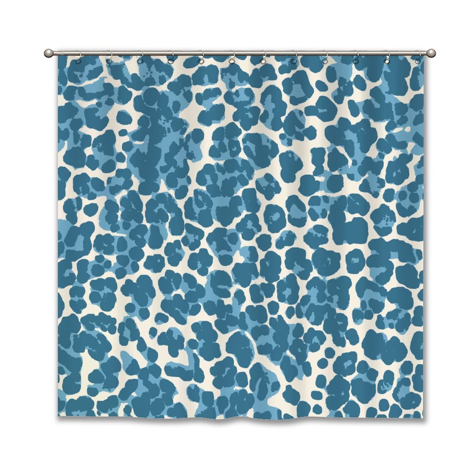 Guangpat Men's Style-10 Navy Blue Shower Curtains For Bathroom 72X72in Cheetah Leopard Print Shower Curtains Rustic Shower Curtain Antelope Animal Bath Curtains Polyester Fabric Shower Curtain Set With Hooks