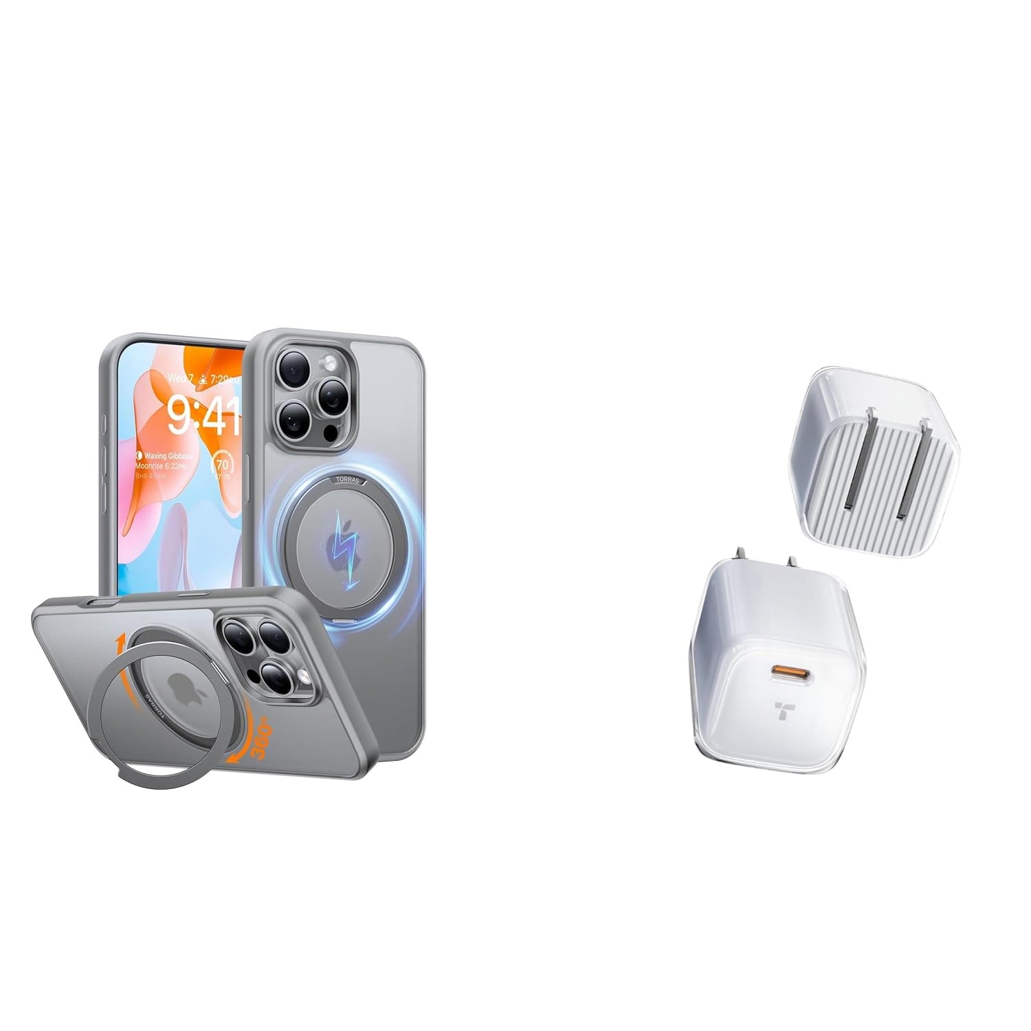 TORRAS Low Temp 30W USB C Charger Magnetic Case Buy Together to Save 15