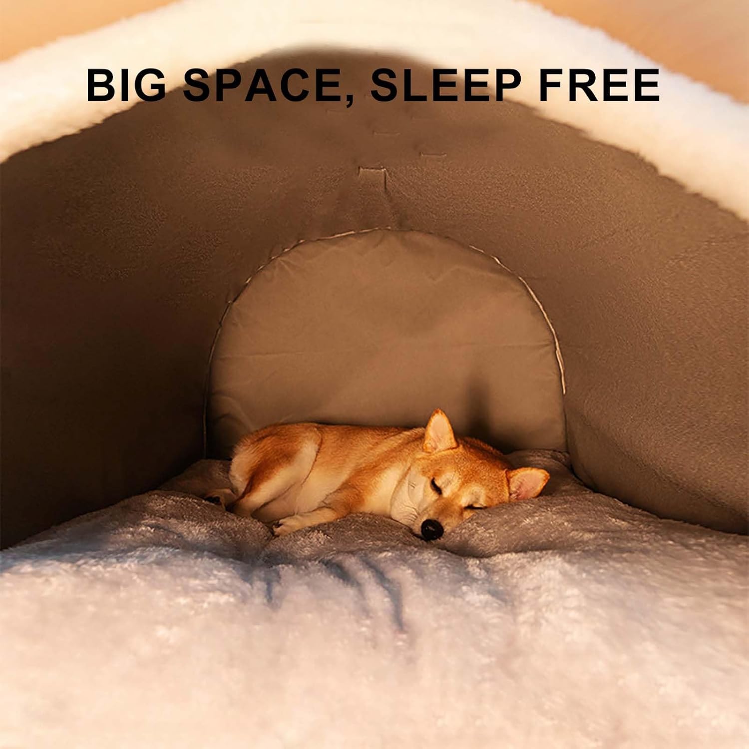 review Cat Beds for Indoor Cats Cat Bed Large with Hanging Ball Cat Hideout Covered Cat Bed Super Soft Warming Washable Four Seasons Available Cat House for Kitten Tent Rabbit Bed