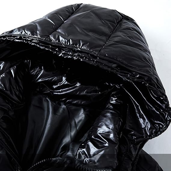 Winter Thicken Down Jackets For Men and Women Short Shiny White Duck Down Jacket Hooded Puffer Coat