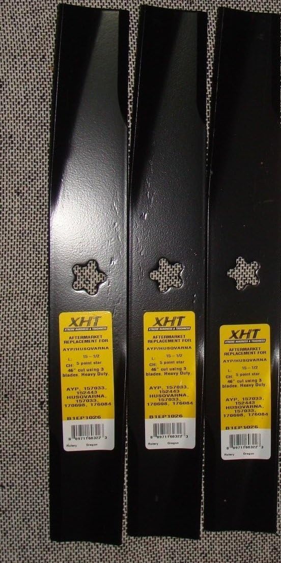 152443 163819 157033 170698 532152443 (3) REPL XHT HD BLADES FOR CRAFTSMAN SEARS+ FREE EBOOK - YOUR LAWN & LAWN CARE -