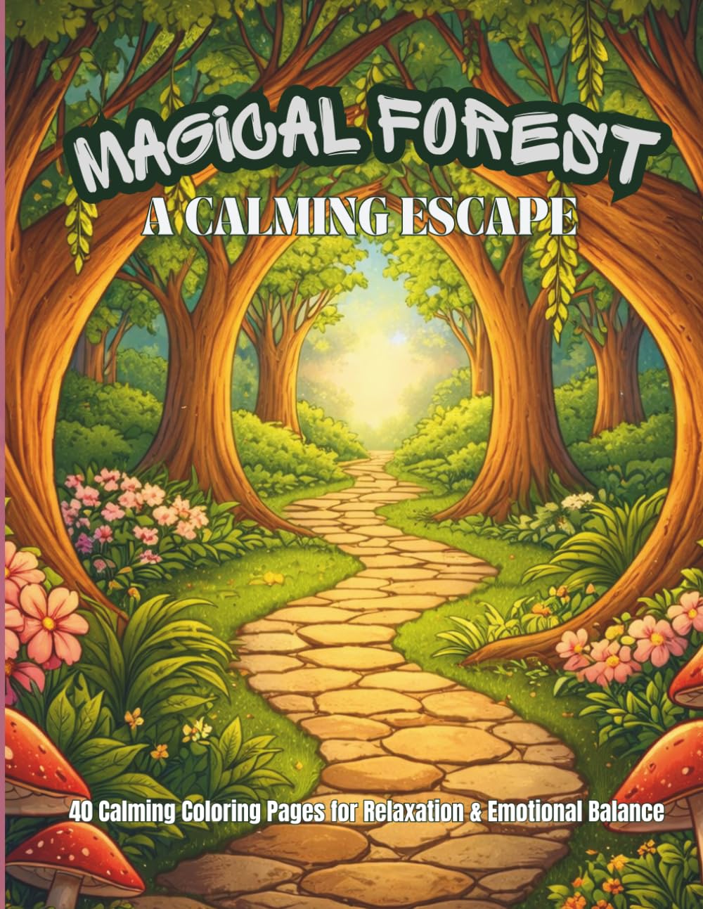 Magical Forest Coloring Book for Adults: A Calming Escape for Relaxation & Stress Relief: 40 Unique Coloring Pages for Emotional Balance, Mindfulness & Calm Moments