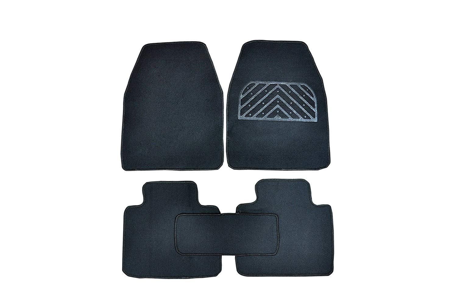 Hi Art Car Carpets Mats Compatible with Hyundai Grand i10, Black
