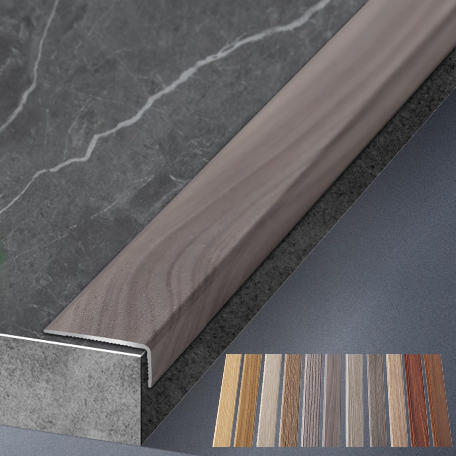 Bande de transition de seuil alu pour éviter l'usure du parquet et carrelage