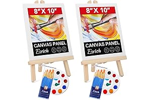 ESRICH 26PCS Acrylic Paint Set with Easel and Canvas