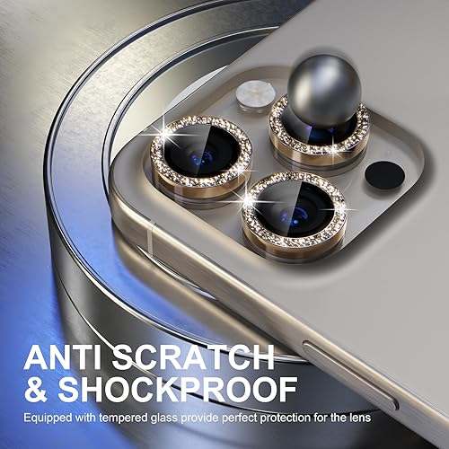 Miniatura 492 de Choiche Protector de lente de cámara compatible con iPhone 14 Pro/iPhone 14 Pro Max, protector de pantalla de vidrio templado 9H, accesorios