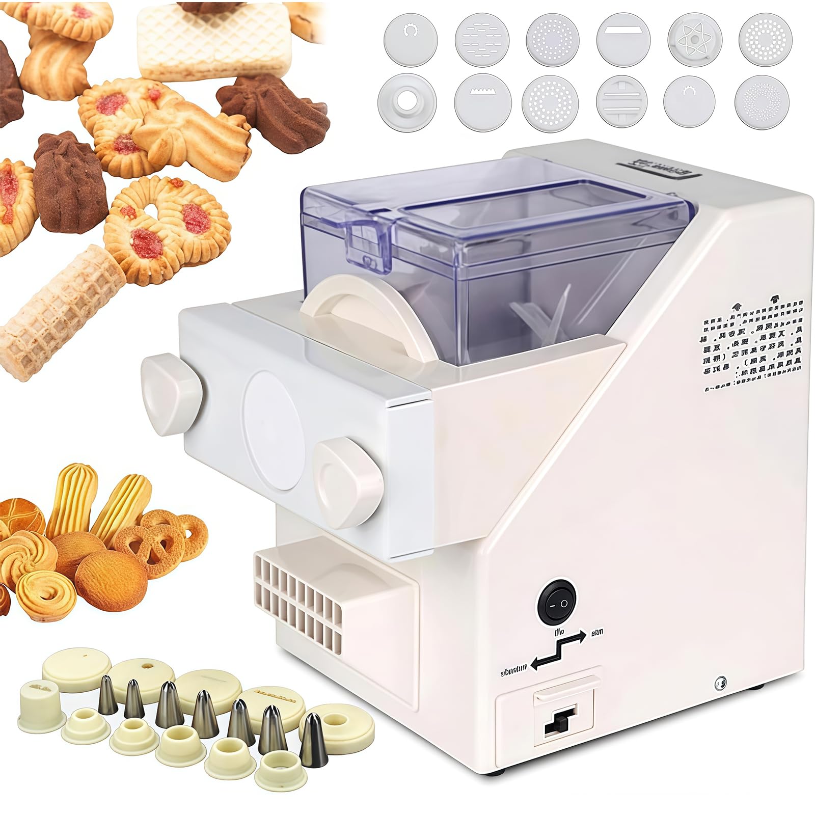 Keksform-Hersteller, automatische Plätzchenherstellungsmaschine mit austauschbaren Düsen und Formen für Dessertladen, Küche