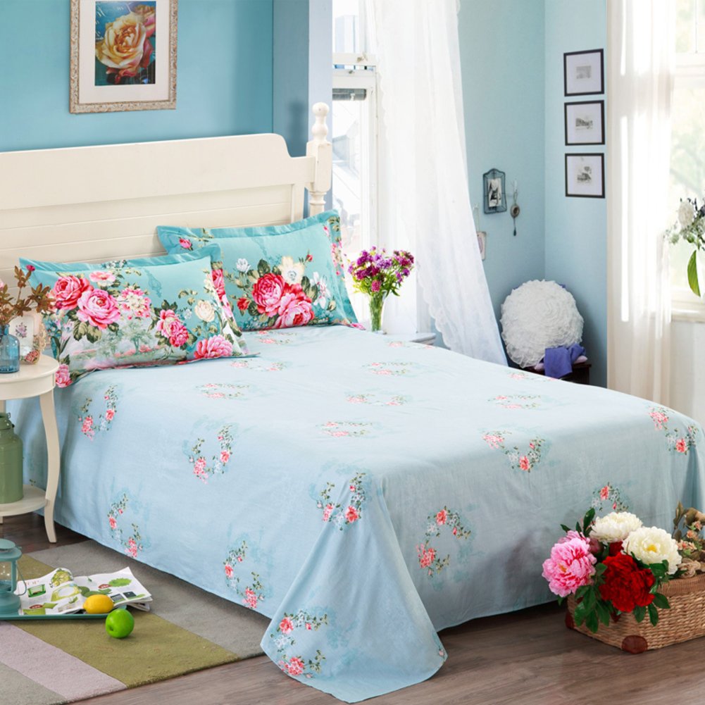 Draps en coton doux pour des nuits sereines en lit double