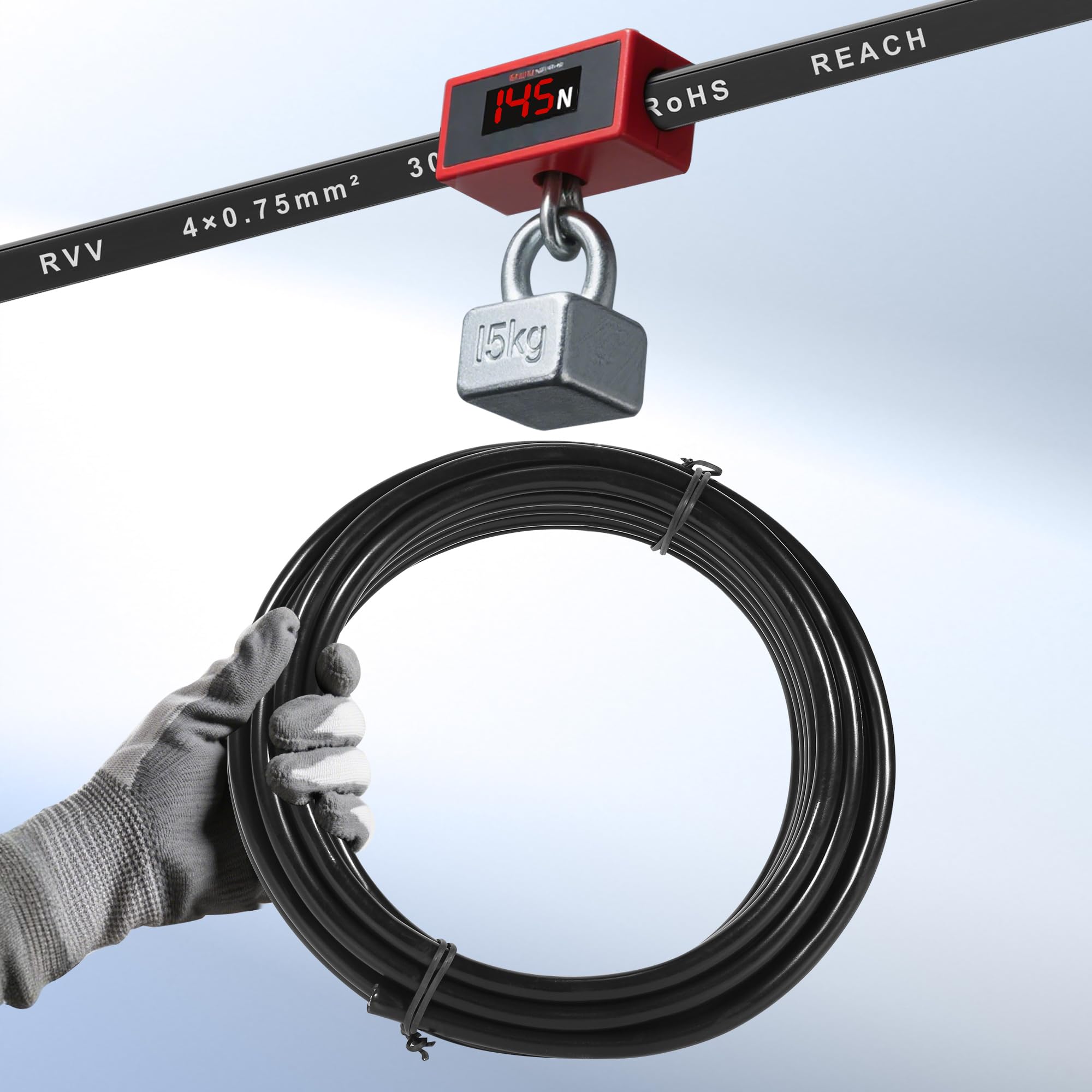 4-żyłowy kabel do przyczepy samochodowej 10 m, kabel samochodowy 4-żyłowy do oświetlenia przyczepy, tylne światła, 4-biegunowy kabel do przyczepy samochodowej FLRYY, kabel elektryczny 0,75
