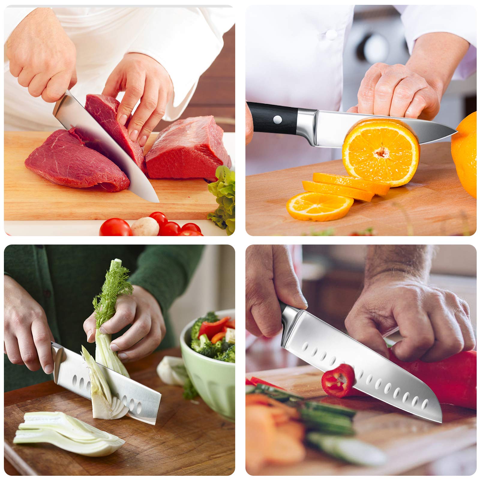 Knife Sharpening Stone, SHAN ZU Professional Knife Sharpener 400/1000