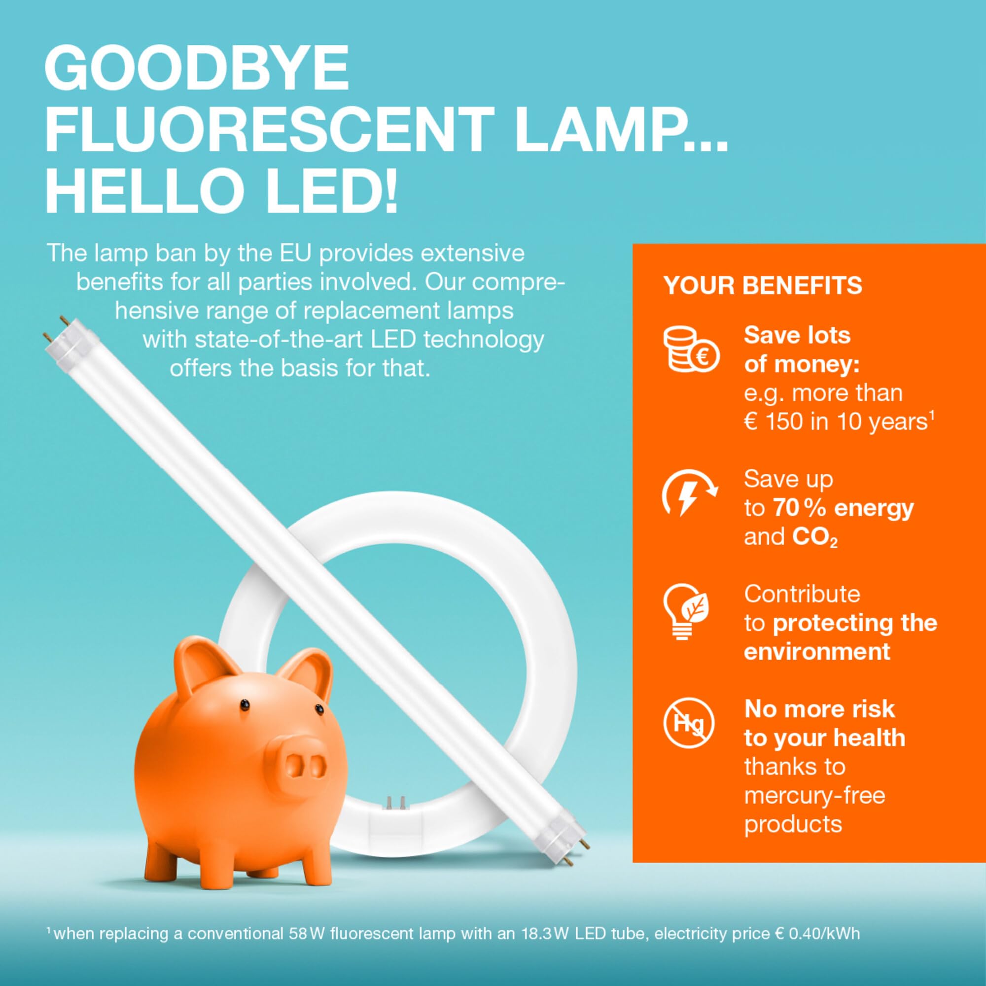 LEDVANCE Tube LED intelligent avec technologie WiFi, G13-base, optique dépolie,Lict couleur modifiable (2700K-6500K), 2300 Lumen, Remplacement de la traditionnelle 36W-Ampoules 10-Pack