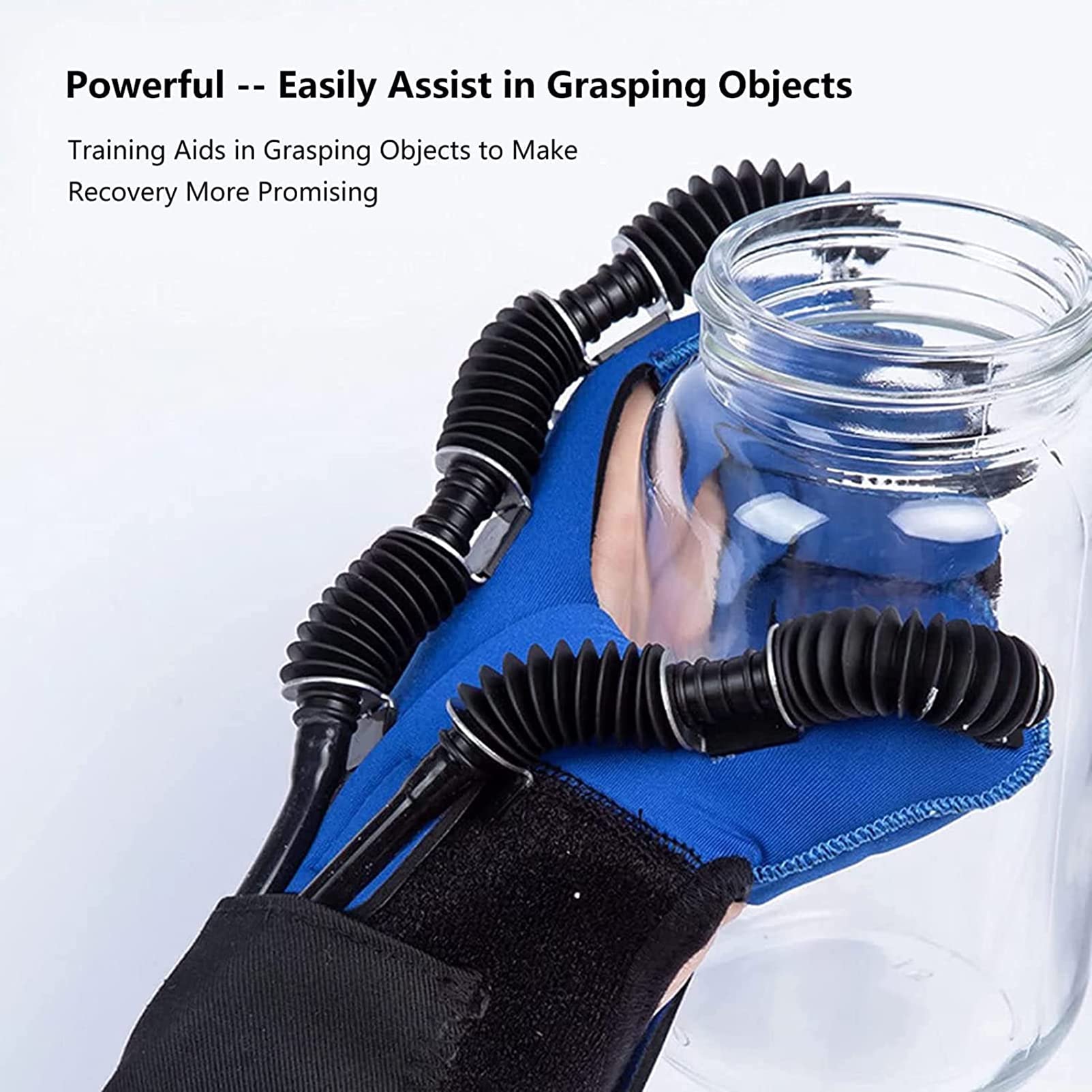 Guantes De Robot De Rehabilitación De Presión De Aire, Entrenador De Dedos De Hemiplejía De Trazo Automático, para Corrección De Flexión De Dedos, para Pacientes con Disfunción De La Mano