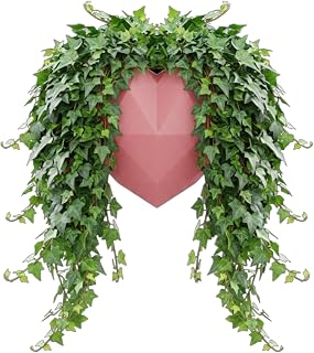 Heart-Shaped Self-Watering Wall Planter, Pink | 6-Inch Indoor Hanging Plant Pot with Water Reservoir, Cotton Wick & Drainage Holes for Pothos, Succulents, Herbs and Flowers