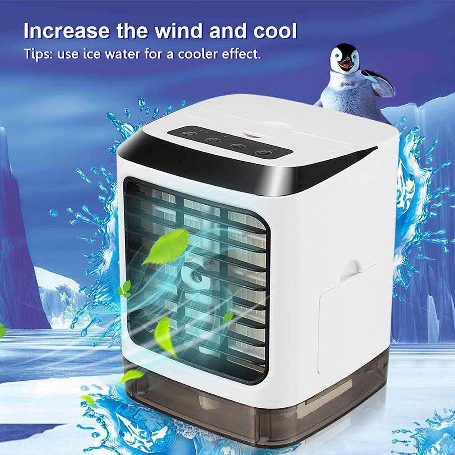 Przenośny klimatyzator Mini USB Przenośna chłodnica powietrza Wentylator Klimatyzator Pulpit Wentylator chłodzący powietrze Nawilżacz Oczyszczacz