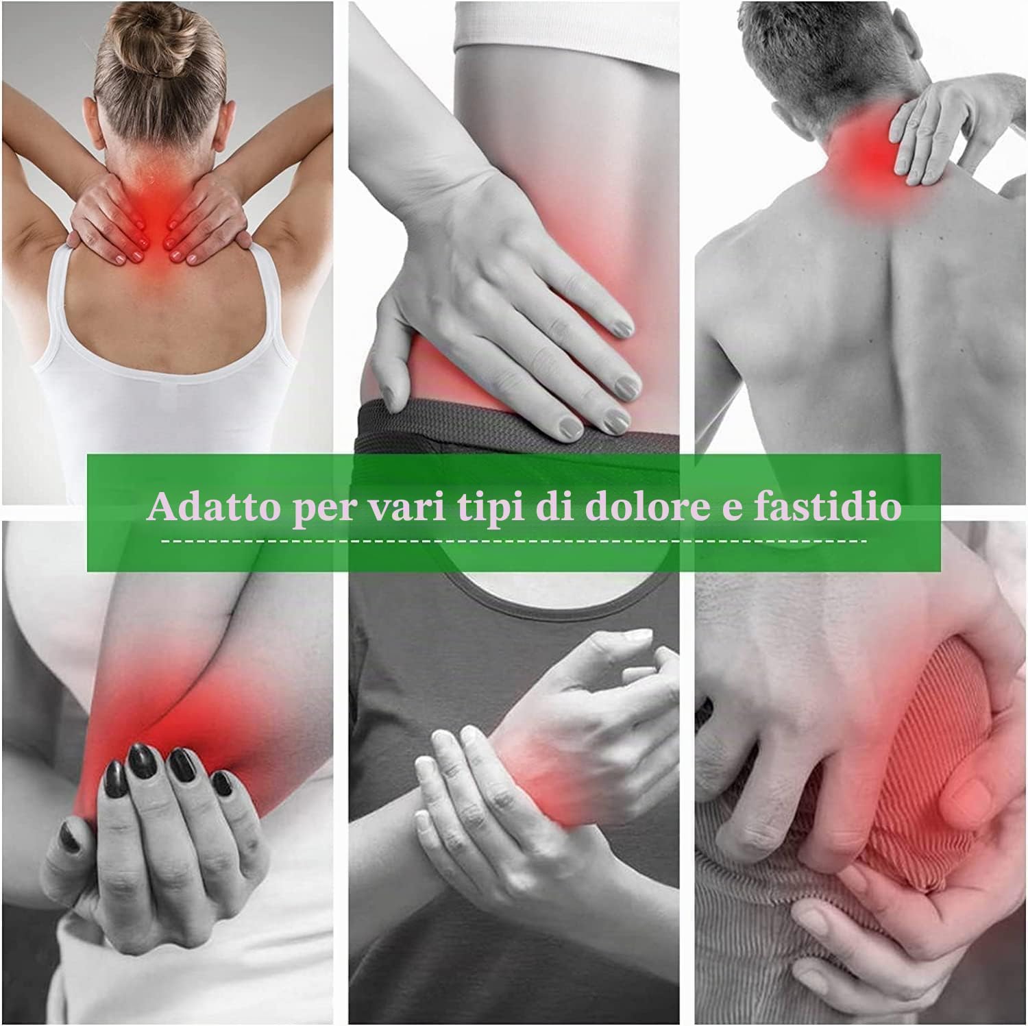 MQUPIN Cerotto per alleviare il dolore al ginocchio, 56 cerotti per alleviare il dolore, Cerotti per alleviare il dolore di assenzio per ginocchio, schiena, collo, infiammazione della spalla