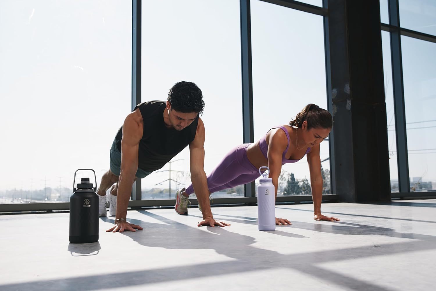 Takeya Sport 40 oz Triple-Insulated Stainless Steel Water Bottle, Straw Lid – Leakproof, Sweatproof, BPA-Free, Keeps Drinks Cold 36 Hrs, Hot 14 Hrs – Moonlight - Image 5