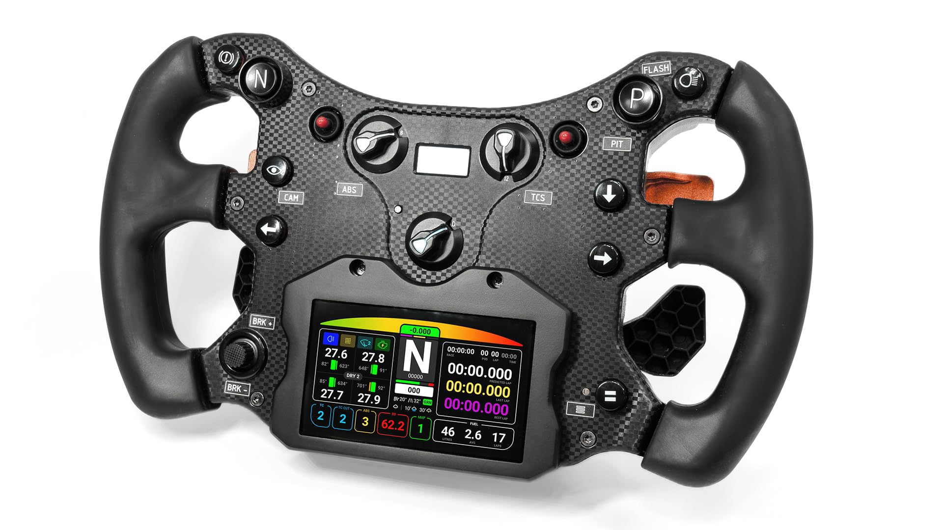 BrainExploder Center Mounted Screen for Fanatec CSL Elite Steering Wheel McLaren GT3 / GT3 Wheel 2025