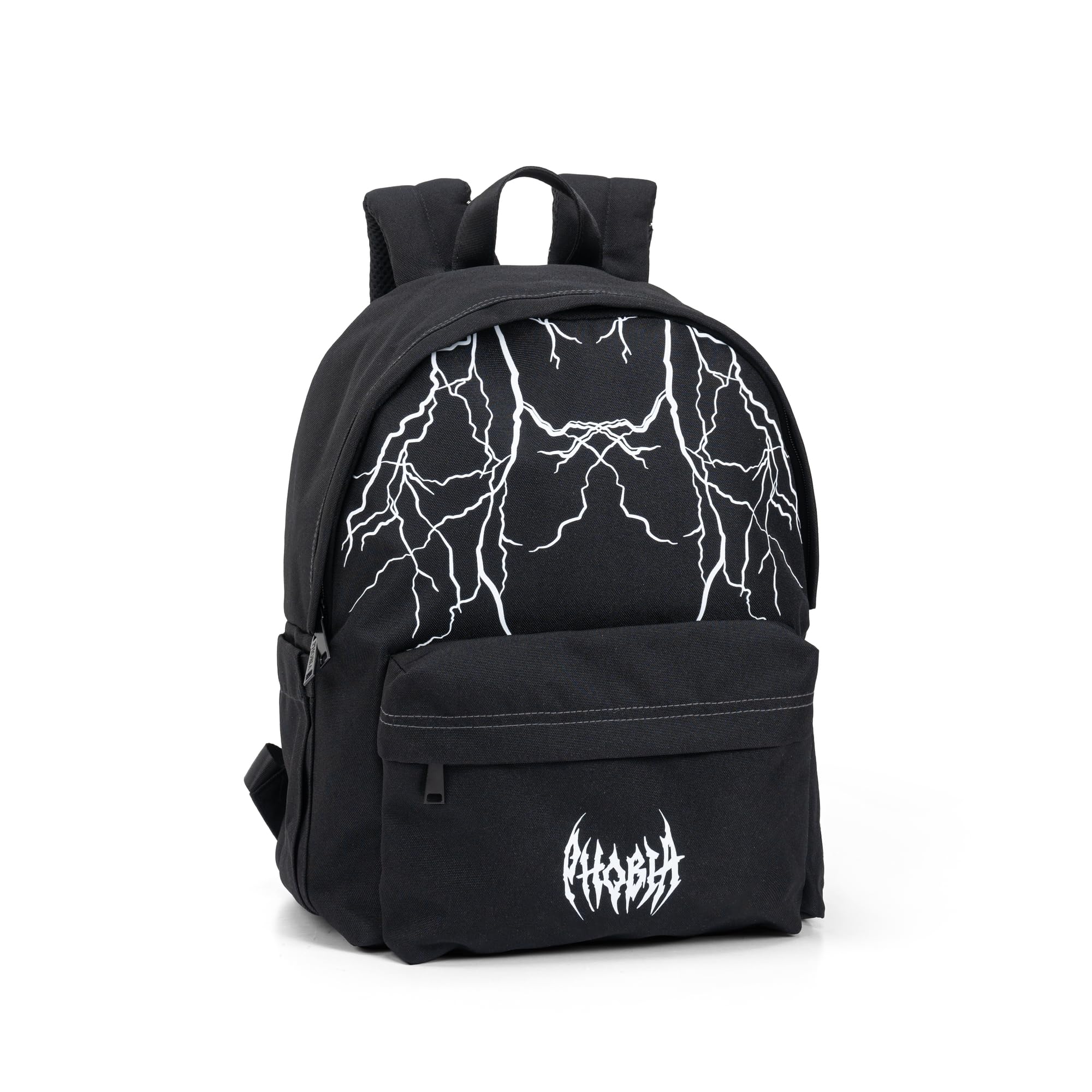 PHOBIA - Zaino Scuola Ragazzo e Ragazza con Vano Principale, Tasca Frontale con Zip, Tasca Laterale con Top Elasticizzato, Spallacci Imbottiti e Regolabili, Retro e Fondo Imbottiti, 30x40Hx17 cm, 24 L