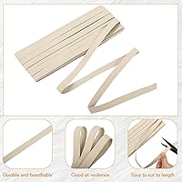 Vista 3 de Shappy Banda elástica para coser de punto de 1/2 pulgada x 11 yardas (beige)