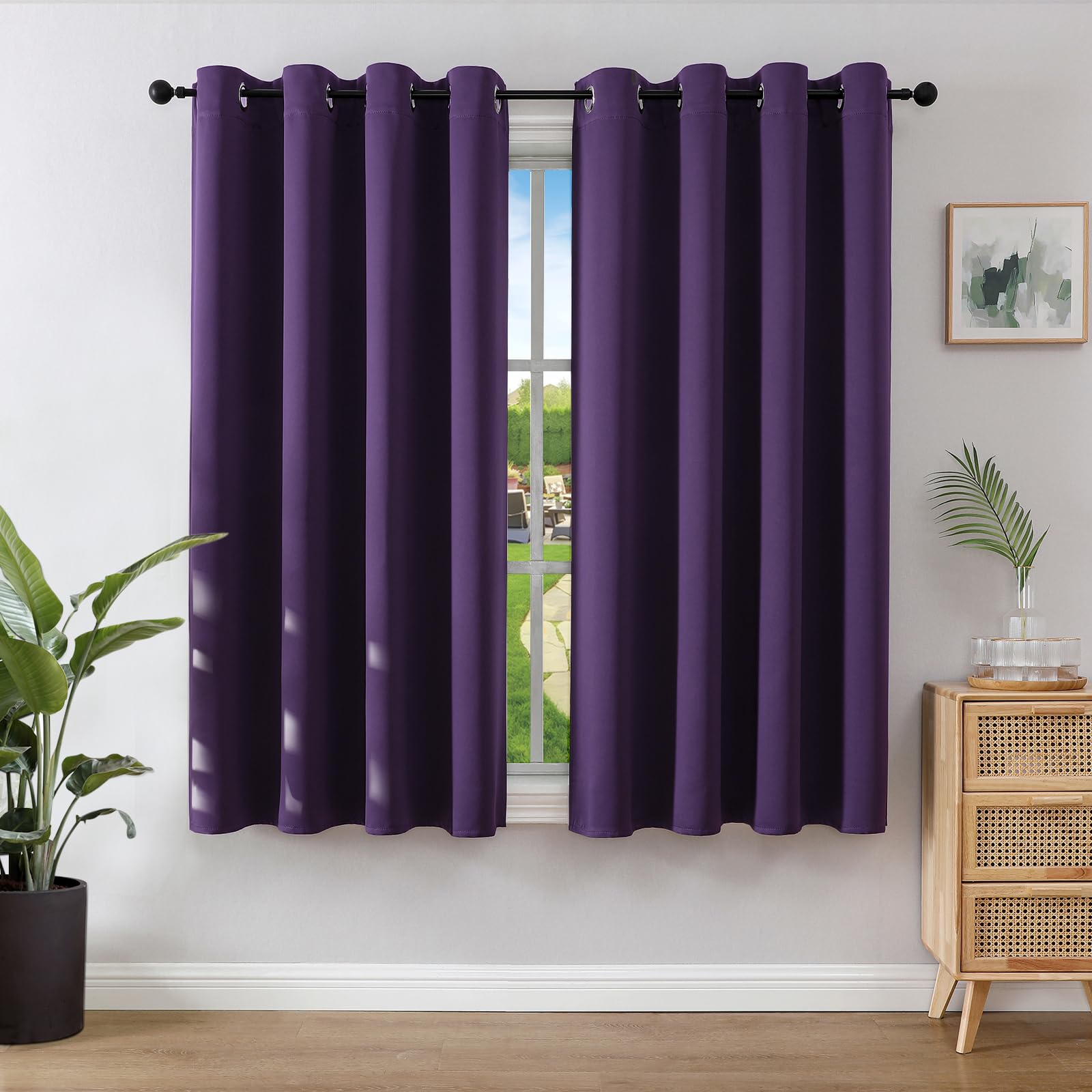 Joydeco Blackout Curtains for Bedroom 46 x 54 Inch