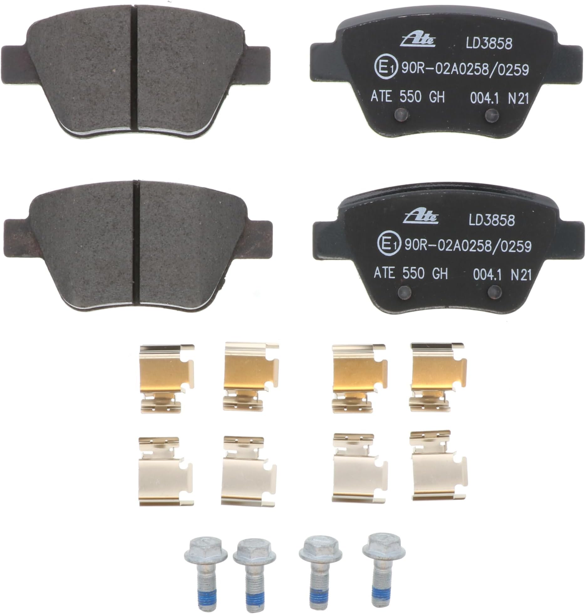 ATECeramic Front Disc Brake Pad Set LD3858 for Audi, Volkswagen