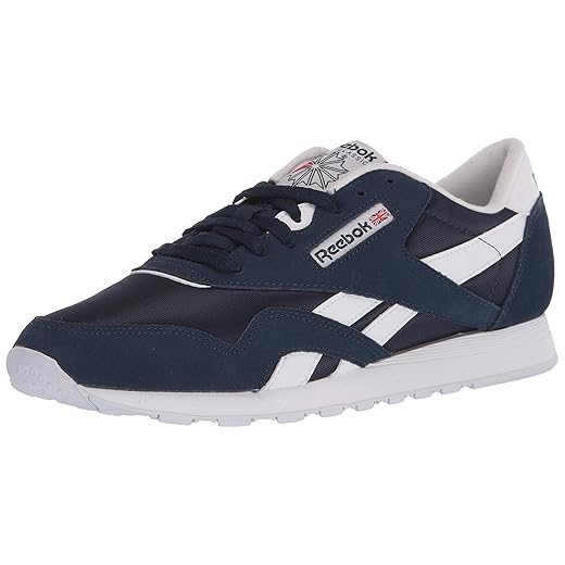 Reebok Men's Classic Nylon Sneaker, Collegiate Navy/White, 10