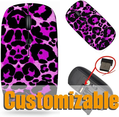 Miniatura 6 de maizi Ratón USB inalámbrico para computadora personal portátil MacbookRatones USB inalámbricos ID de imagen 27872683 Ratón de viaje púrpura de tela