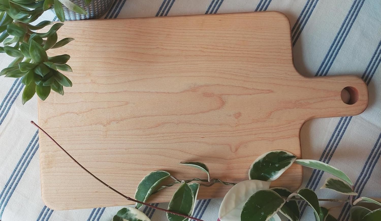 Rustic Handcrafted Hard Maple Cutting Board – Small, Medium, or Large – Food Safe | Charcuterie, Prep, Serving (Medium)