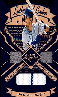 2019 Leather and Lumber Leather/Lumber Jerseys Baseball #7 Jeff McNeil Jersey/Relic New York Mets