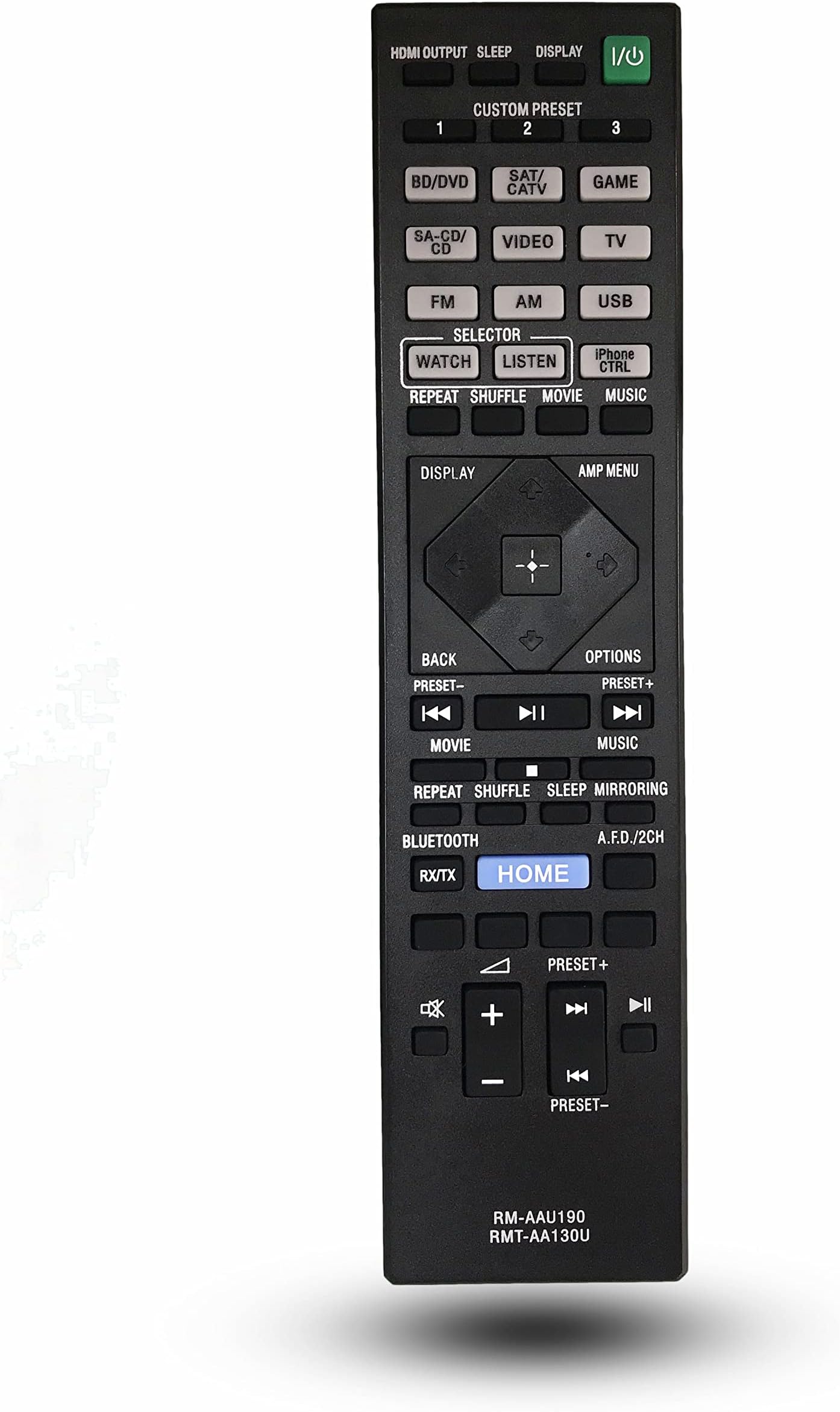 Replacement Remote Control for Sony STR-DH750 STR-DH550 STR-DN1060 STR-DN860 AV Receiver