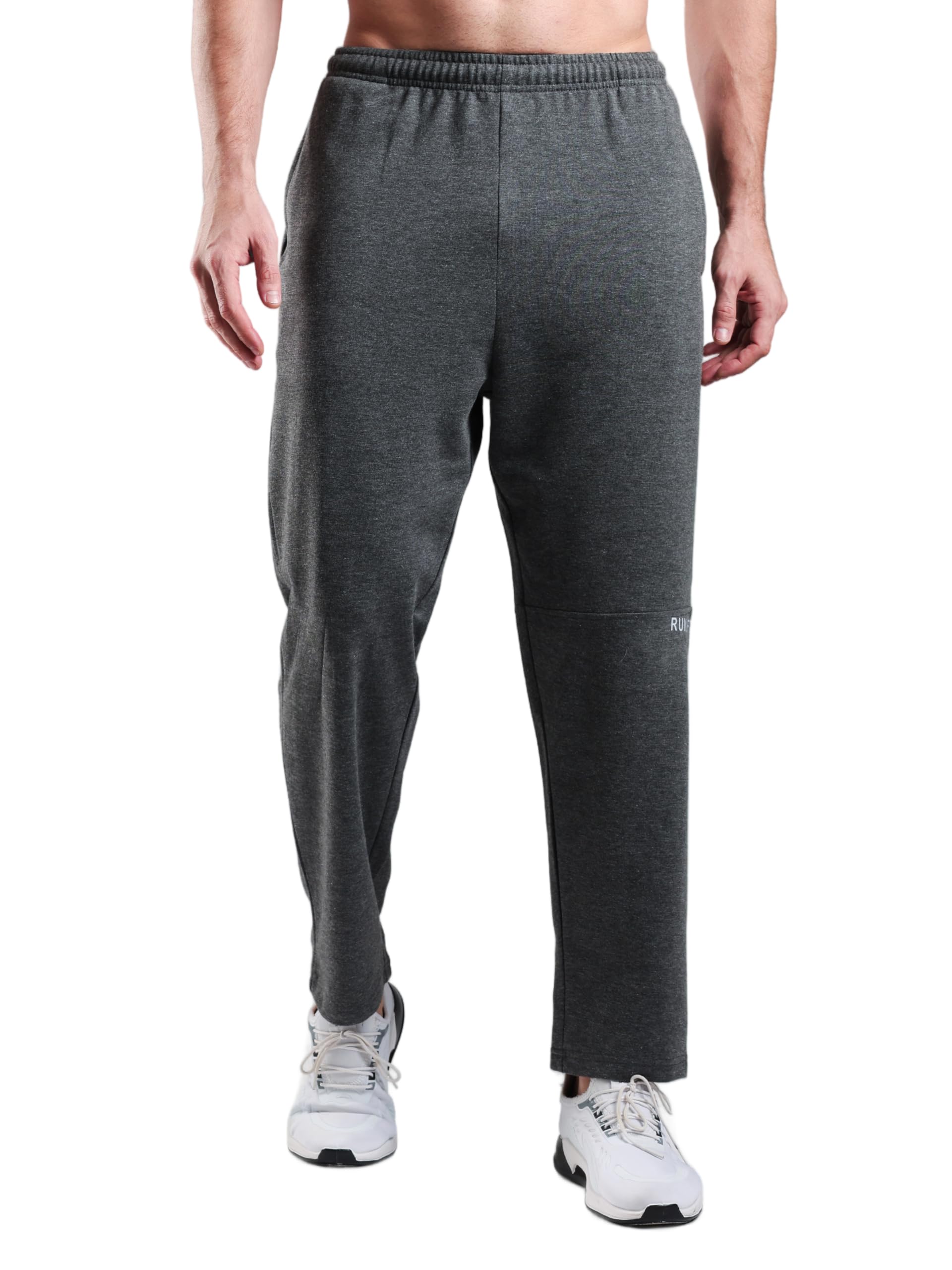 Joggers Pant for Men Oversize | Fit with 4 Way Stretch Cotton Terry Lycra | Men Casual Pants Relaxed Fit for Gym and Casual Wear-image-7