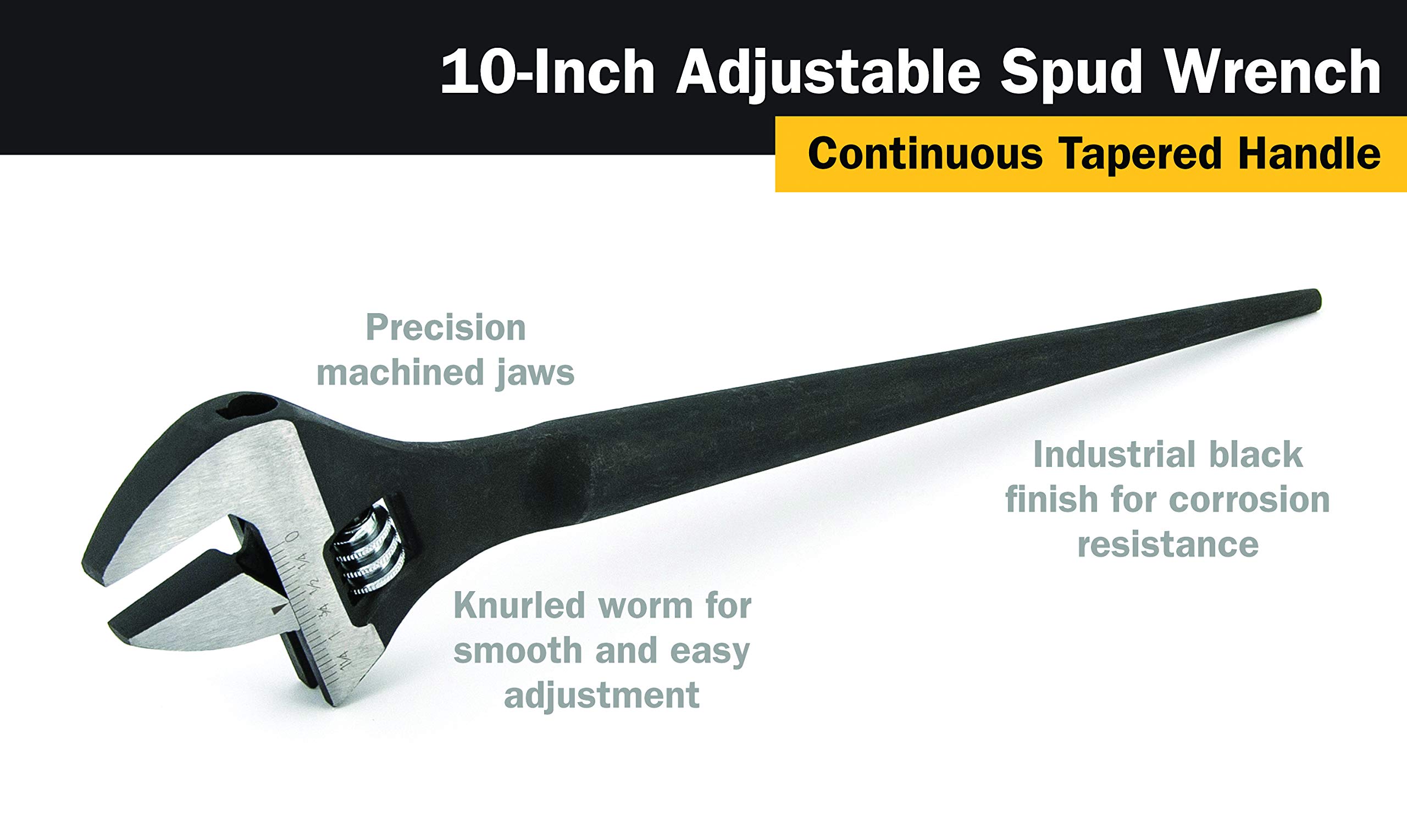 Titan Tools 211 10-calowy regulowany klucz nasadowy - wielokolorowy