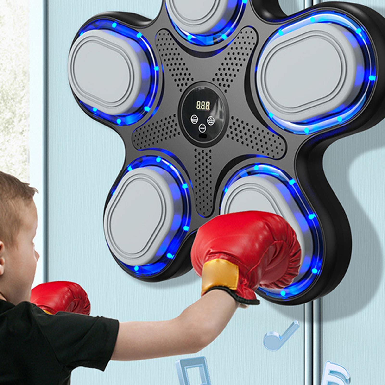 Boks Muzyka Maszyna,Inteligentny Muzyczny Boxing Machine - Bezprzewodowa ściana | Bezprzewodowy sprzęt do ćwiczeń w domu Inteligentna maszyna do ćwiczeń