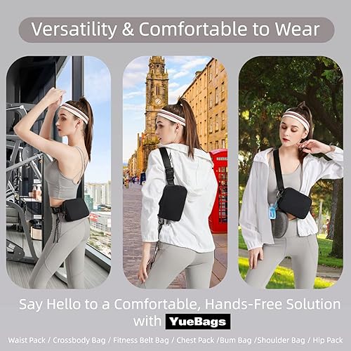 Miniatura 3 de Bolsa de cinturón para mujer, riñonera para hombre, pequeña bolsa cruzada para unisex, bolsa de moda, impermeable en todas partes, bolsa de cintura